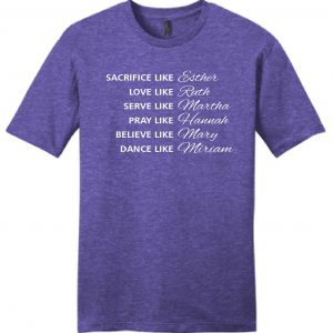 Grace Bible Church, JAM shirts 2021, REVISED FONT Heather Purple by District